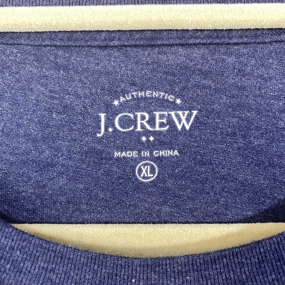 J.Crew Mens Shirt Size XL Blue Crab Print Short Sleeve - Picture 4 of 5